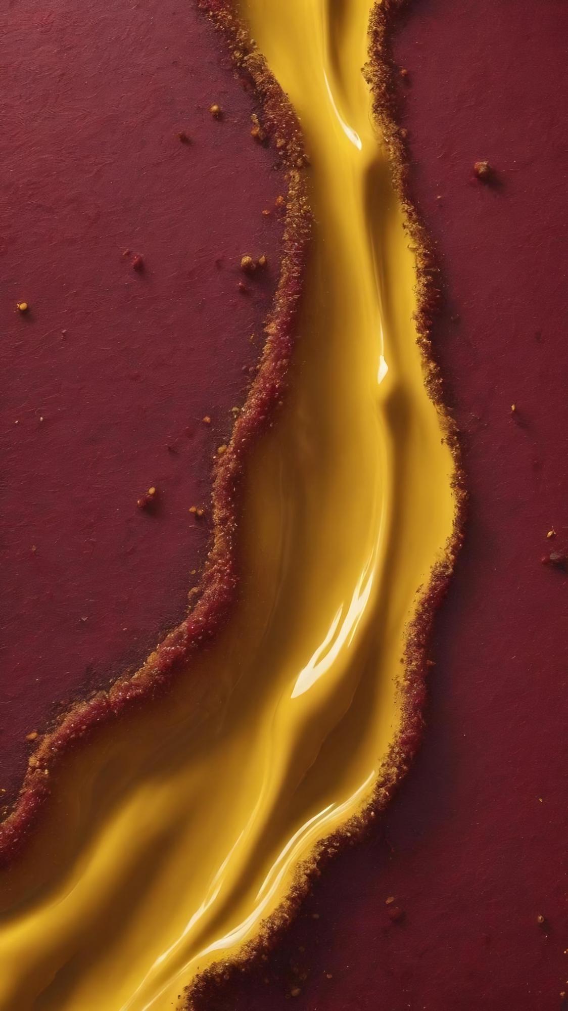 Nahaufnahme: Textur einer Sauce